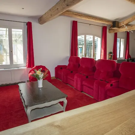Country house Superb Prestige With Indoor Heated Swimming Pool, Seminar And Tennis Court In Mouries, In The Alpilles In Provence - 16 People